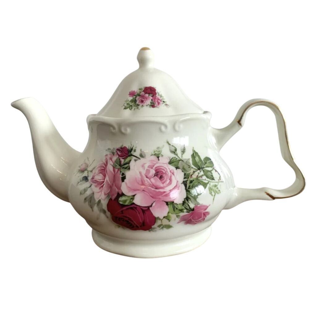 Vintage Formalities by Baum Bros Teapot Victorian Rose pattern
